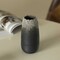 Uniquewise Contemporary Black Table Vase with Dripping Crystal Look and Scalloped Opening Design, 6.5 Inch QI004358.S - alternate 6